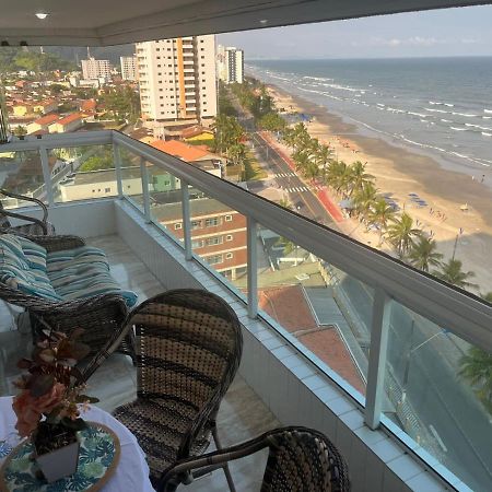 Mongagua Com Vista Para O Mar Pe Na Areia Eksteriør bilde