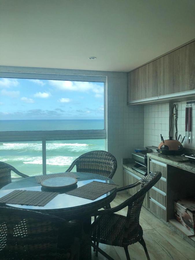 Mongagua Com Vista Para O Mar Pe Na Areia Eksteriør bilde