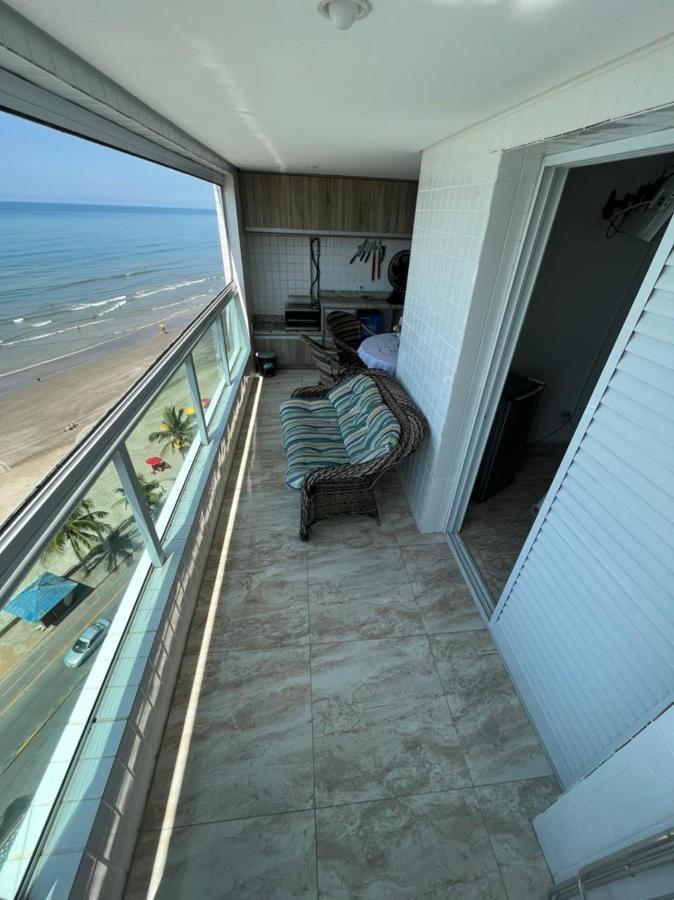 Mongagua Com Vista Para O Mar Pe Na Areia Eksteriør bilde