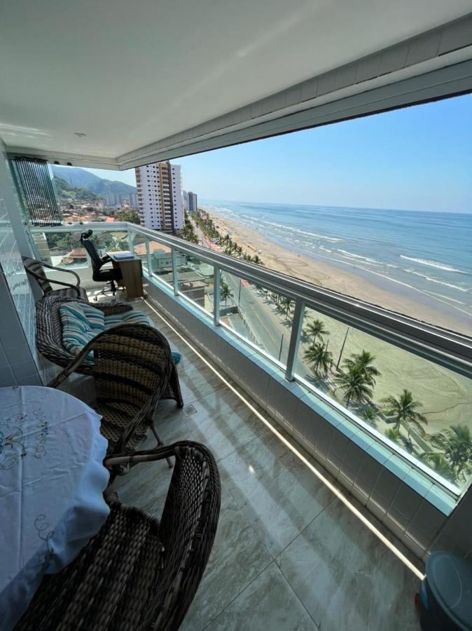 Mongagua Com Vista Para O Mar Pe Na Areia Eksteriør bilde