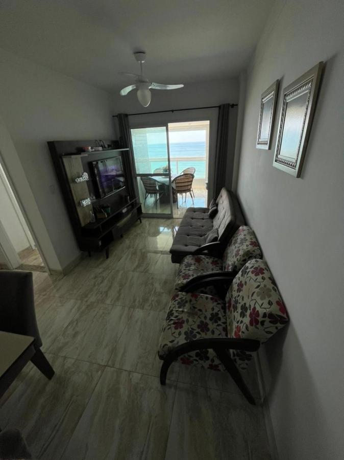 Mongagua Com Vista Para O Mar Pe Na Areia Eksteriør bilde