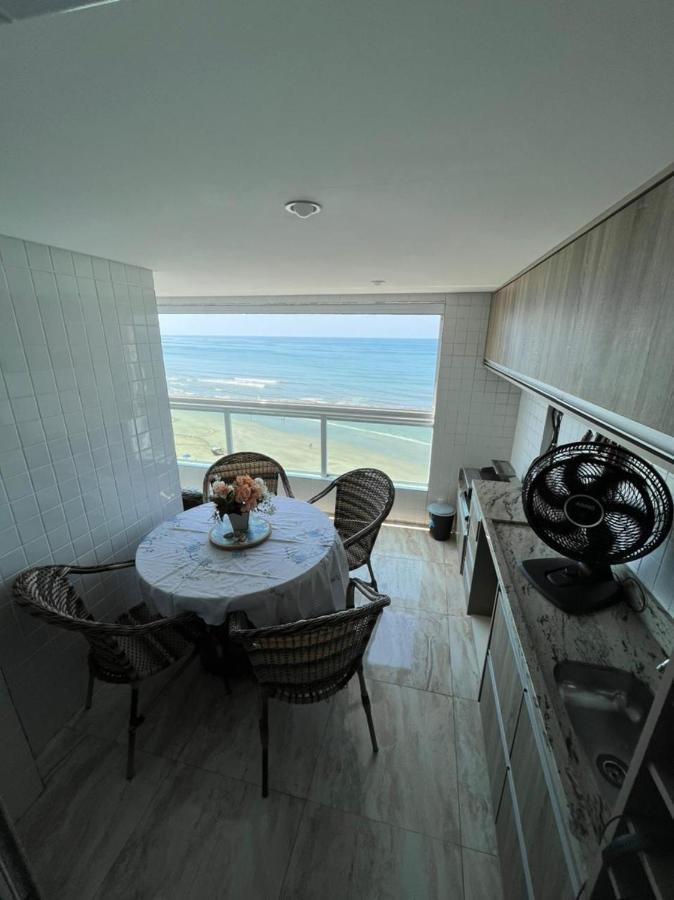 Mongagua Com Vista Para O Mar Pe Na Areia Eksteriør bilde